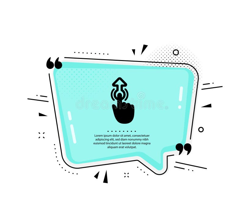 Swipe up icon. Move finger sign. Vector vector illustration