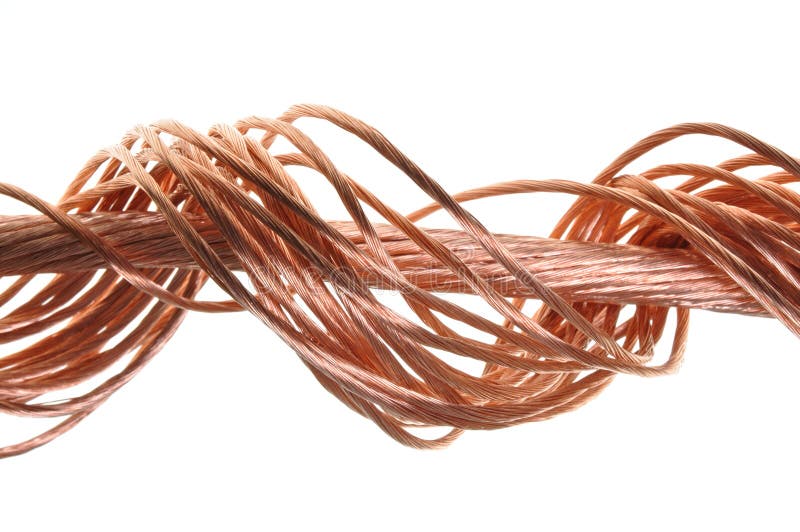Copper wire raw material stock image. Image of cool, color 26733369