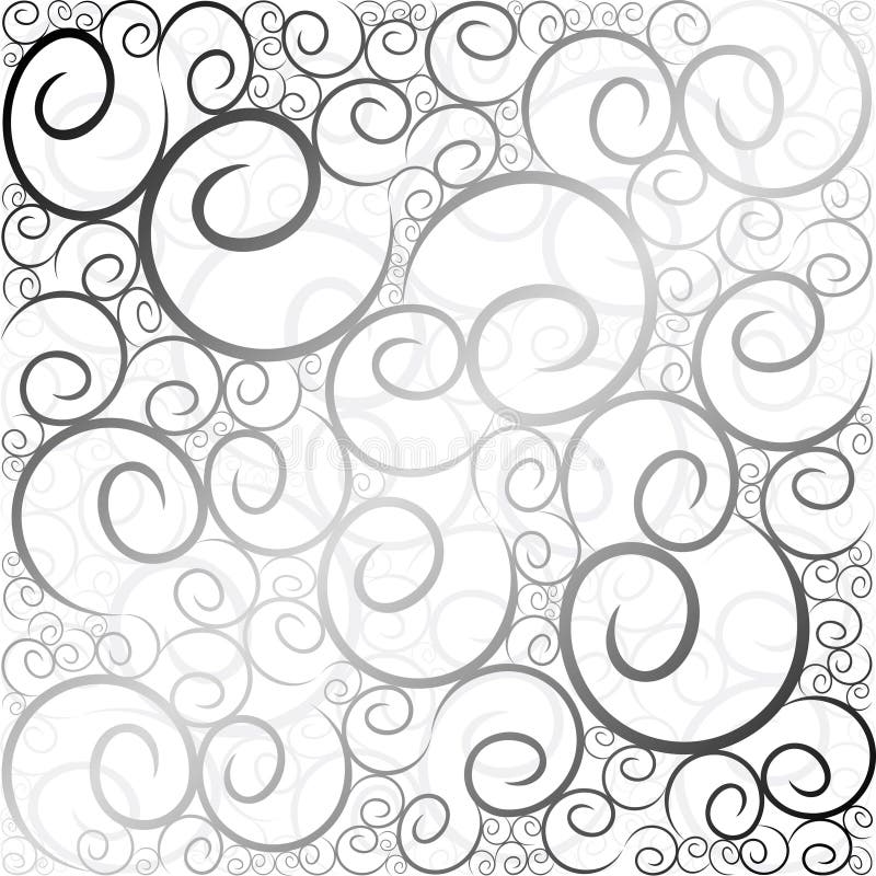 Swirl pattern black& white