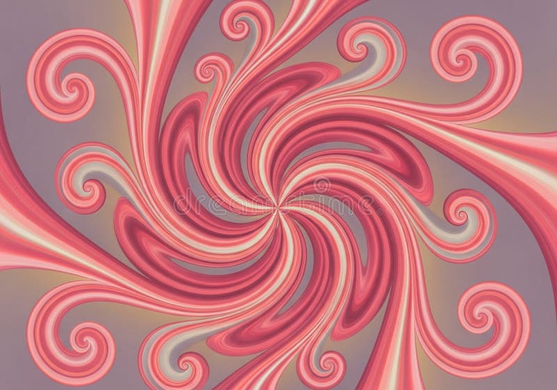A swirling abstract pattern with pink, white, and beige hues creating a dynamic vortex effect. The stock illustration