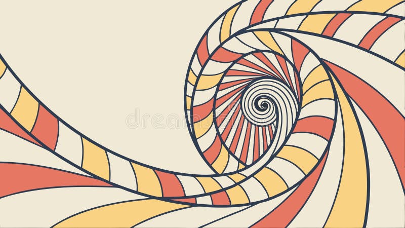 Swirling abstract striped pattern, optical illusion design element vector design Generative AI vector illustration