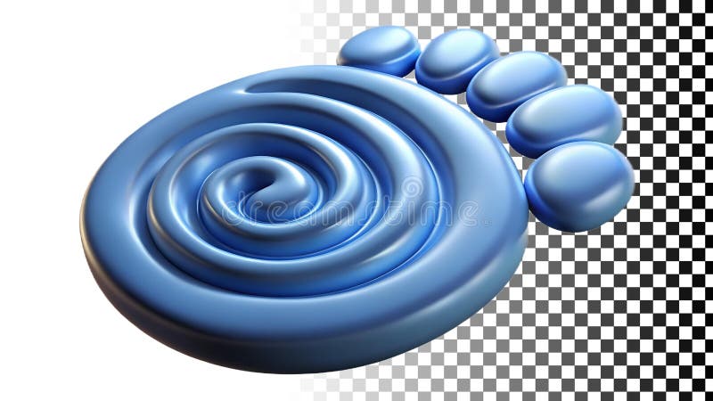 Swirling blue wave with foam, water, ocean, dynamic, and fluid motion png transparent image Generative AI royalty free illustration