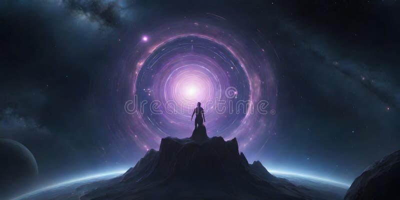 Hypnotic Celestial Vortex royalty free stock photography