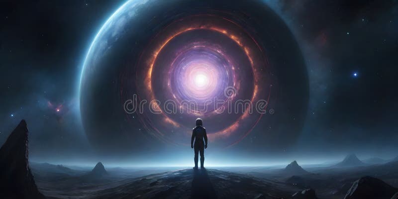 Hypnotic Celestial Vortex royalty free stock image