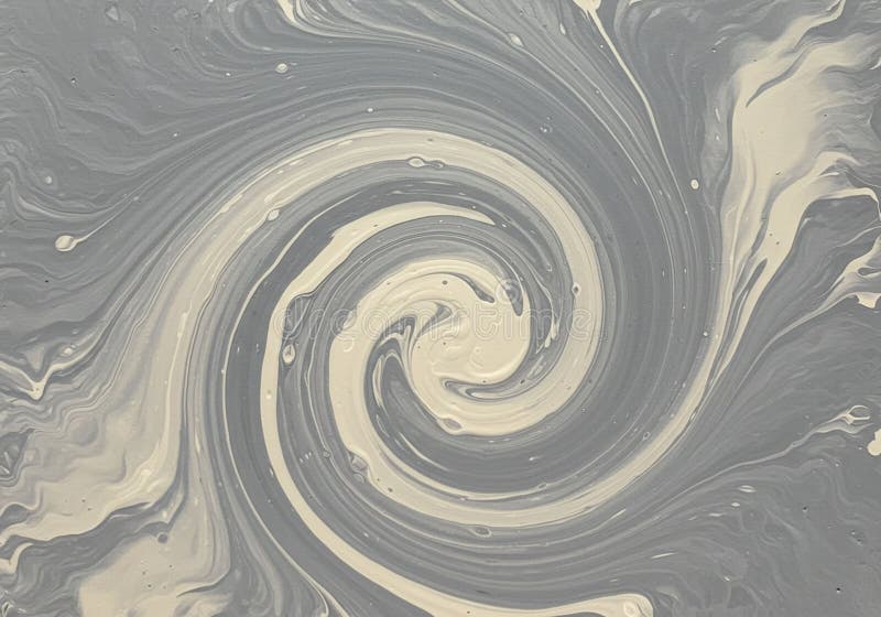 A swirling pattern of smooth, abstract gray and off-white lines creates a vortex effect. vector illustration