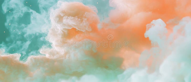 Exploring the vastness of space with cosmic smoke and vibrant nebula textures stock illustration