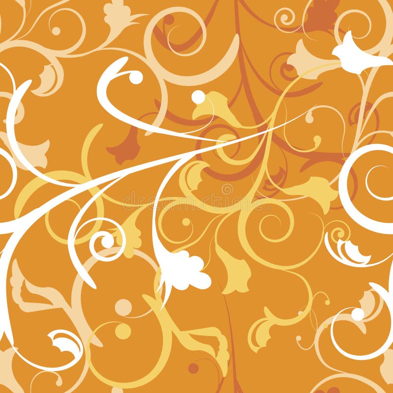 Swirls seamless pattern. stock illustration