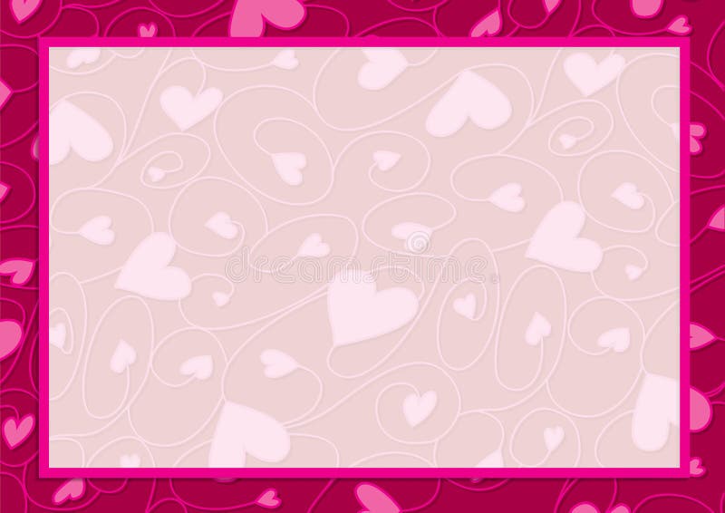 Download Swirly Heart Border In Vector Format. Stock Illustration ...