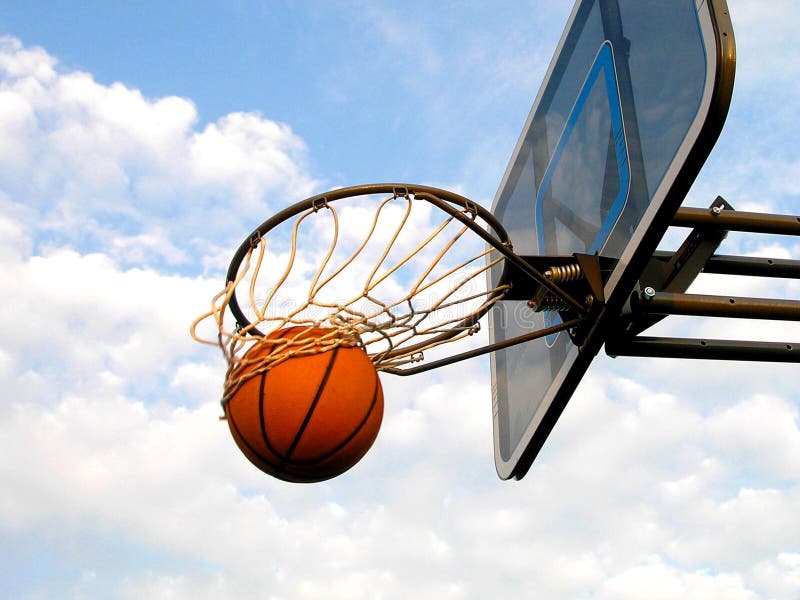 Basquetebol Swish imagens de stock royalty free