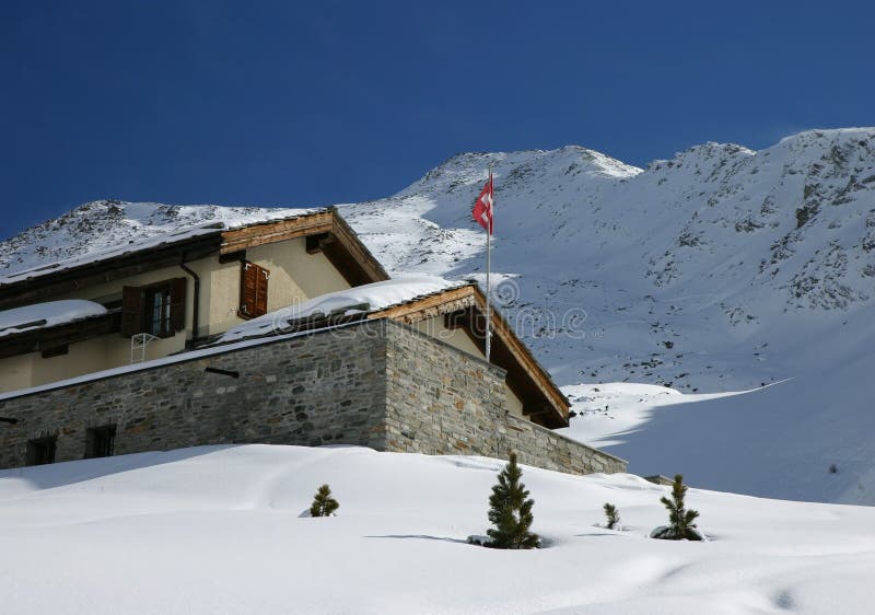 Swiss alpine cabin