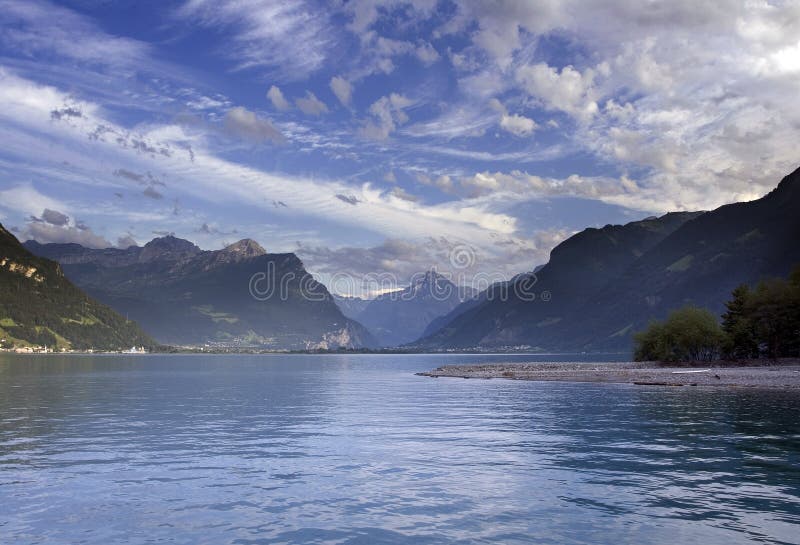 Swiss alpine lake