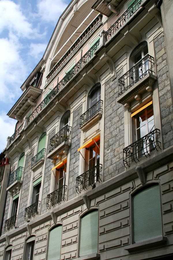 Swiss apartment stock image. Image of shutters, tourism 3243639