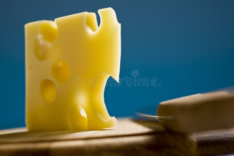 Swiss cheese emmenthal stock image. Image of nature, healthy 14292685