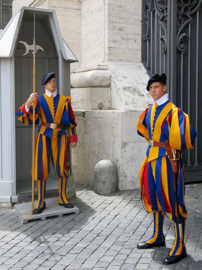 Swiss Guards in Vatican City, Rome, Italy