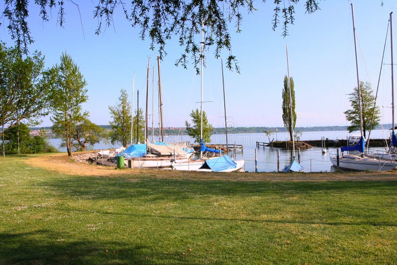 Swiss lake scene