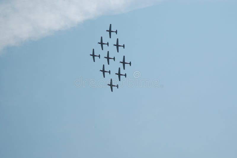 Swiss Military Airshow - formation flight