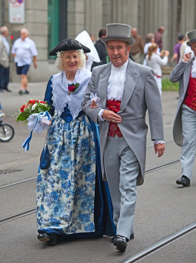 Swiss National Day Parade in Zurich Editorial Photo Image of human