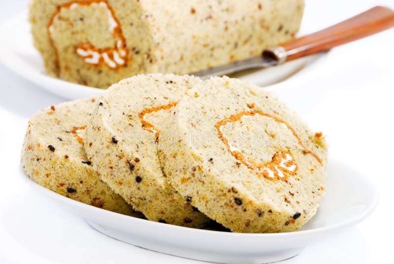 Swiss Roll Cake Series 02 stock images