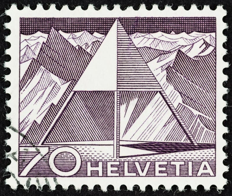 Swiss Stamps with Pyramids issued 1949