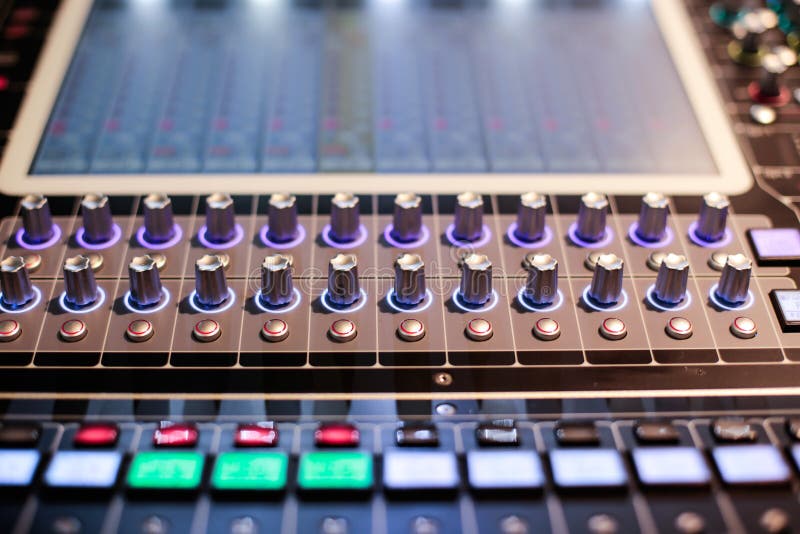 Switchers of the Hi-End stage controller royalty free stock photos