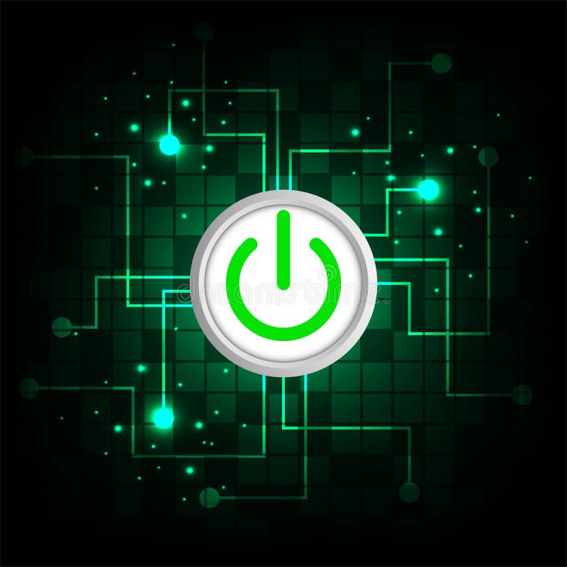 Switches used to open and close electronic systems. vector illustration