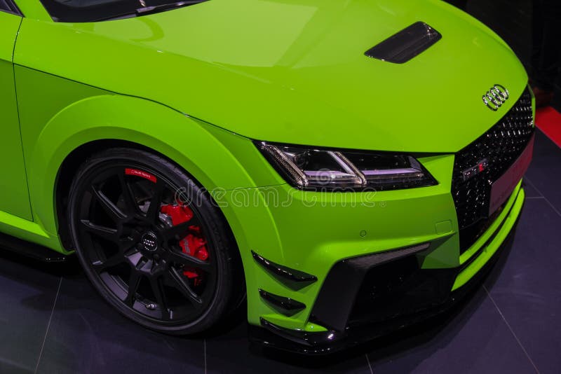 Switzerland; Geneva; March 8, 2018; The Audi Tt Rs Front; The 88Th  International Motor Show In Geneva From 8Th To Editorial Stock Photo -  Image Of Design, Performance: 128707563