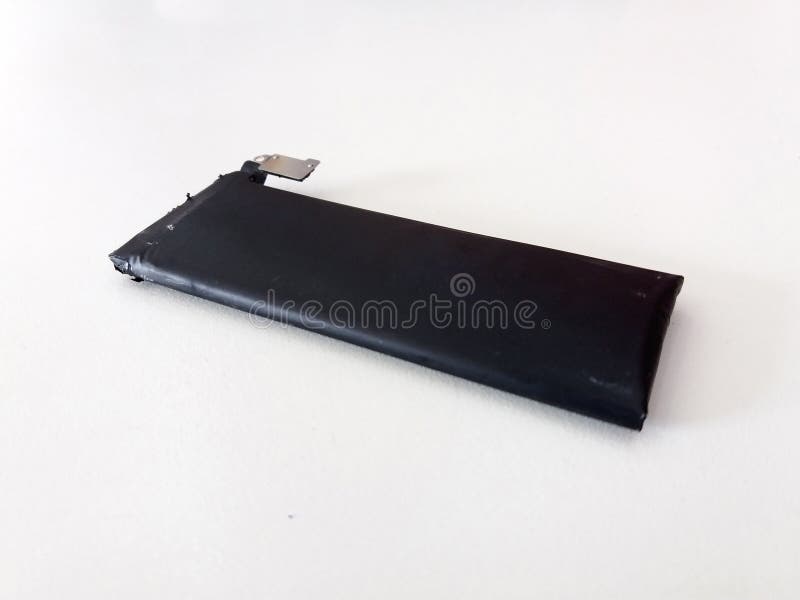 Swollen Mobile Phone Battery Old Damaged Battery Stock Image Image