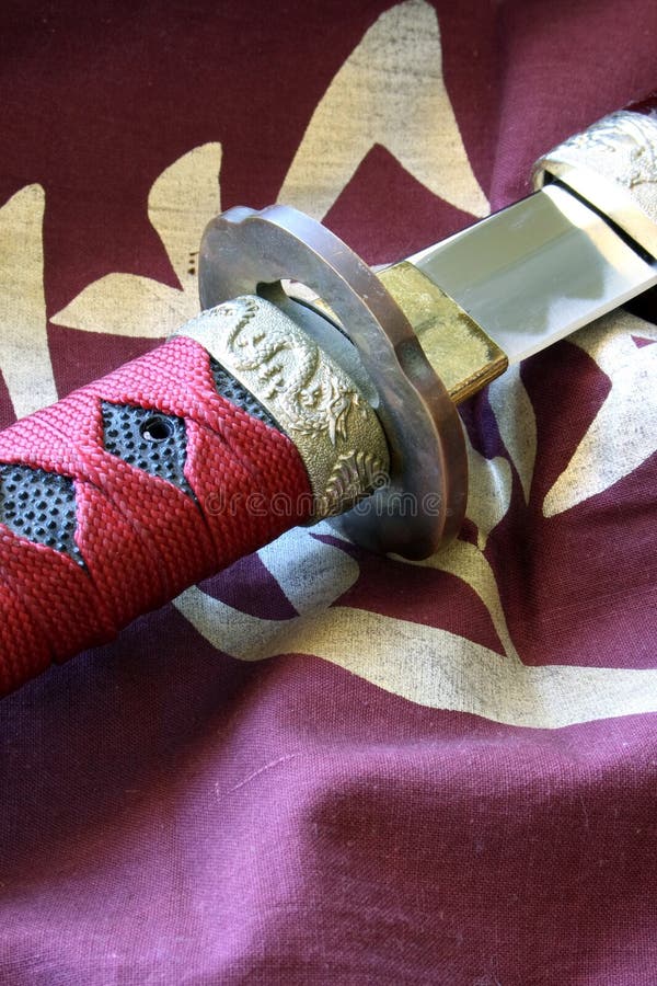 Sword and banner stock photo. Image of clan, sword, code 32132642