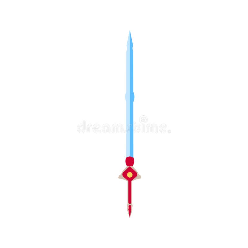 Sword Icon Vector Medieval Illustration War Weapon Symbol. Battle ...