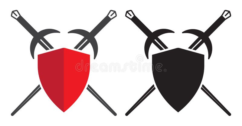 Crossing swords sign Royalty Free Vector Image