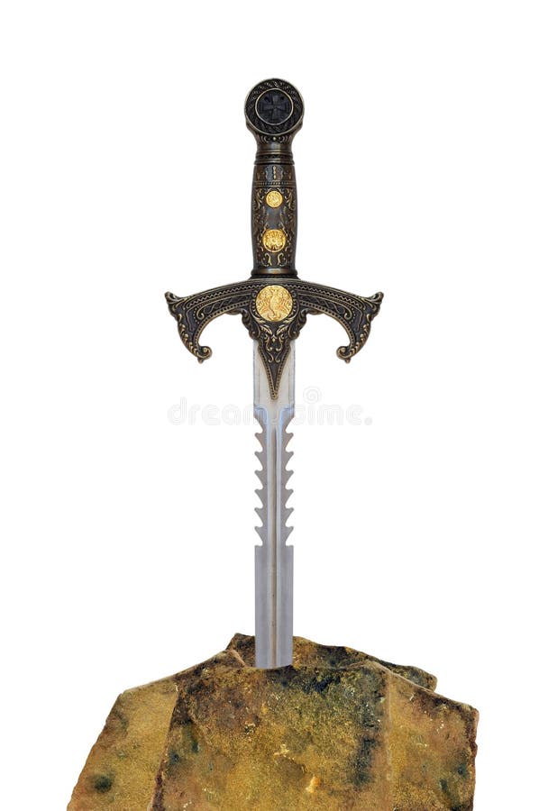 Sword in the stone royalty free stock images