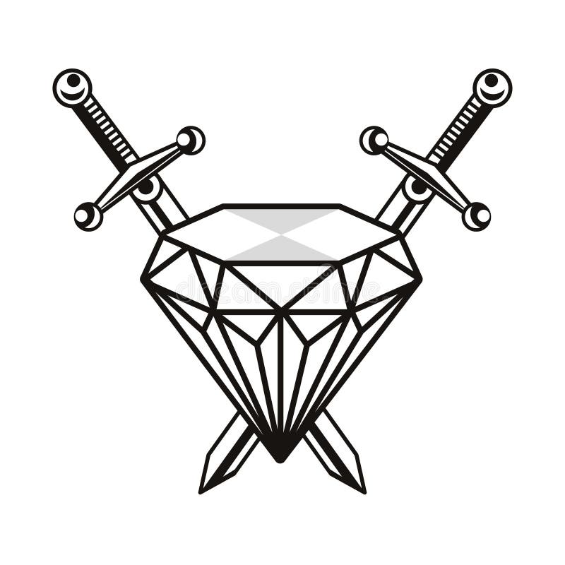 Diamond, Tattoo Icon. Simple Line, Outline Vector Elements of Tattooing  Icons for Ui and Ux, Website or Mobile Application Stock Illustration -  Illustration of vector, precious: 191854271