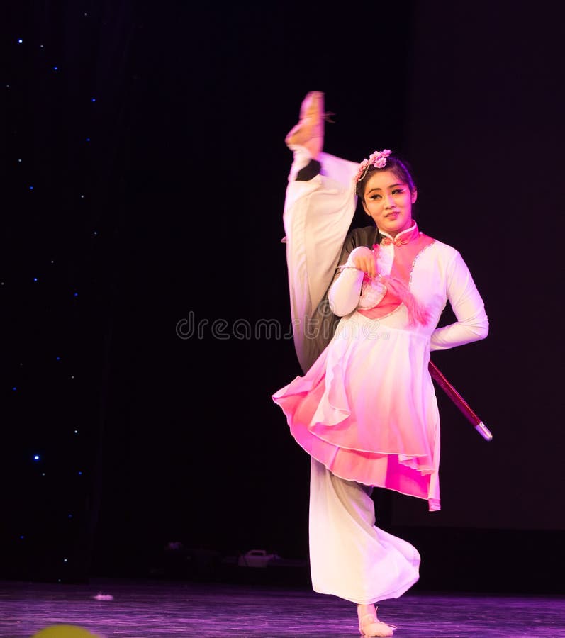 Swordsmanship dance-Chinese folk dance stock images Swordsmanship dance-Chinese folk dance stock images