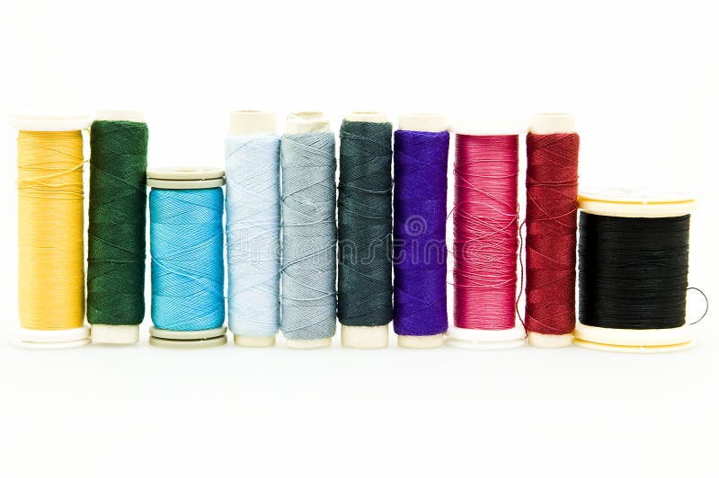 Sewing thread on white background. Sewing thread on white background