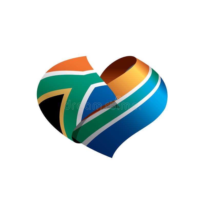 Sydafrika flagga, vektorillustration stock illustrationer Sydafrika flagga, vektorillustration stock illustrationer