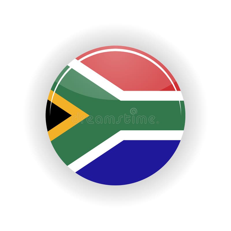 Sydafrika symbolscirkel vektor illustrationer Sydafrika symbolscirkel vektor illustrationer