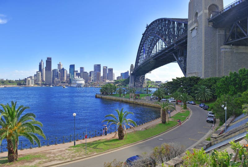 Sydney Harbour Bridge with City Skyline, Sydney, Australia. Sydney Harbour Bridge with City Skyline, Sydney, Australia