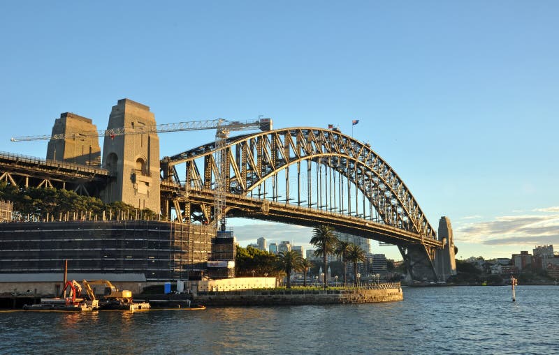 Sydney Harbour Bridge in Early Morning Sunshine