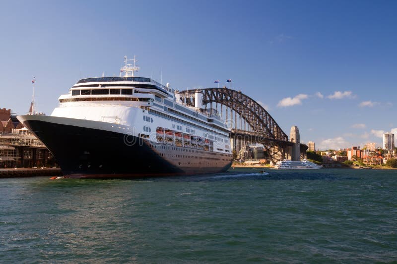 Sydney Harbour Bridge and ship