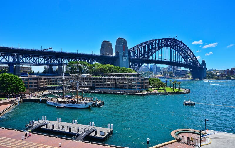 Sydney Harbour och hamnbro fotografering för bildbyråer Sydney Harbour och hamnbro fotografering för bildbyråer