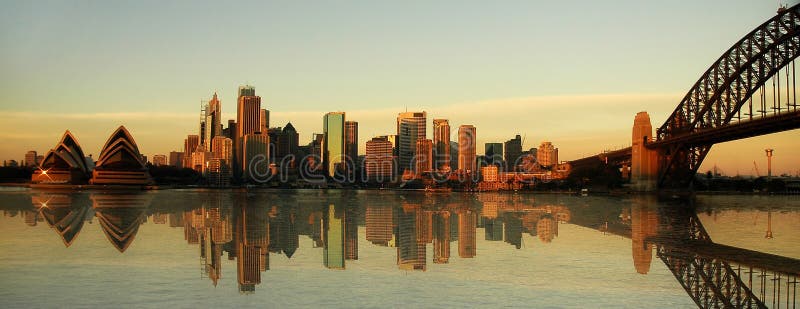 Sydney landmarks panorama