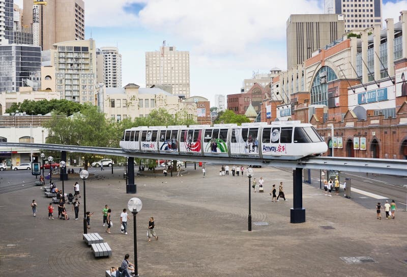 Sydney Monorail royalty free stock image