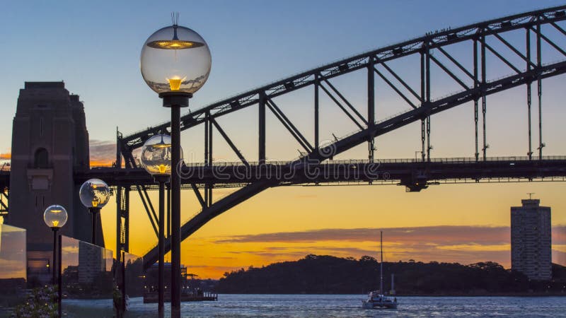 Sydney Night Scene stock images