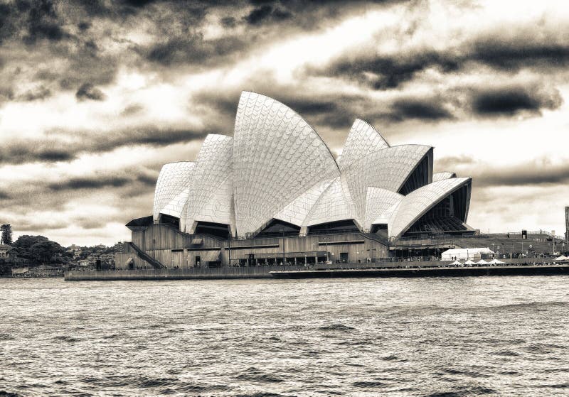 SYDNEY - OCTOBER 2015: Opera House on a Cloudy Day. it is Considered As ...
