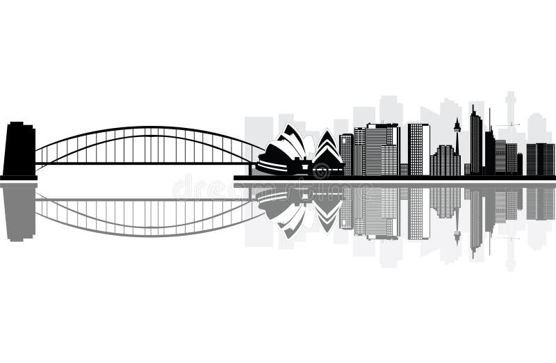 Sydney skyline editorial image. Illustration of landmark - 45694550