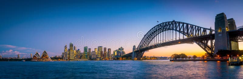 Skyline del centro di Sydney fotografia stock