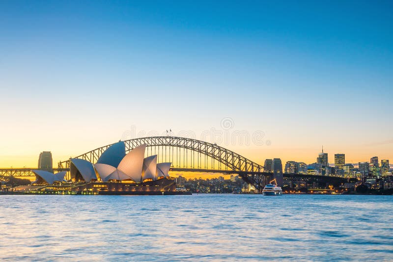 Sydney Skyline del centro fotografie stock