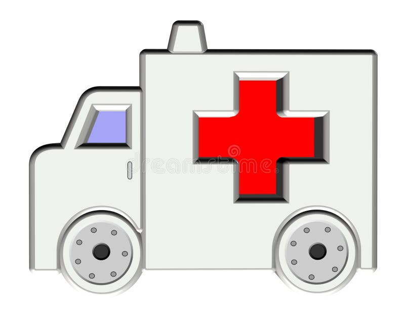 Symbol Ambulance, care stock illustration