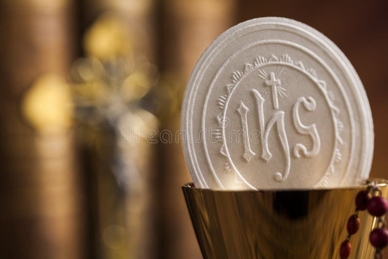 Symbol christianity religion, communion background. Catholic, catholicism.