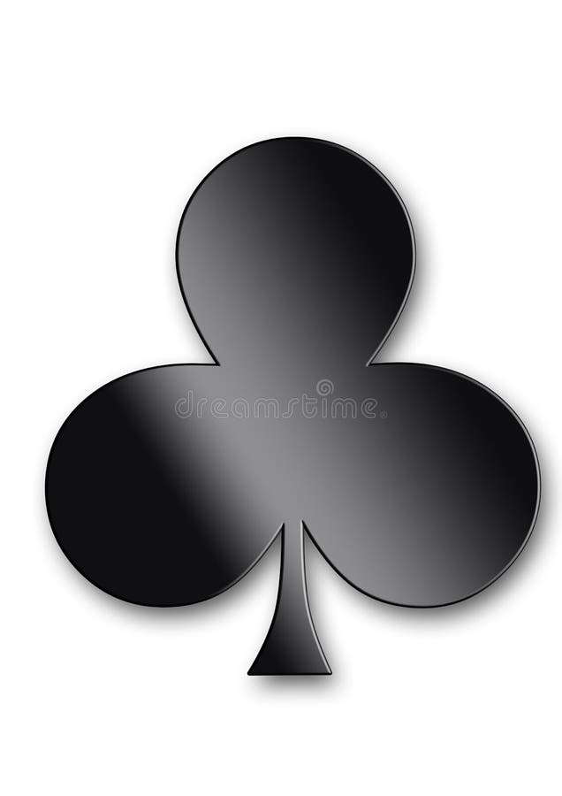 Clubs symbol stock illustration. Illustration of design 10324155